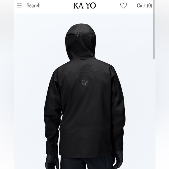 Norrøna Lofoten Goretex Pro Men's Black Ski Jacket - Picture 2 of 10